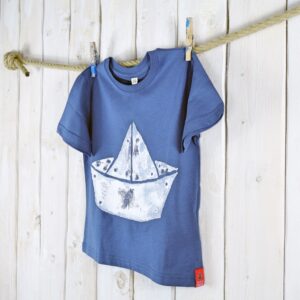 Faltboot auf denimblau